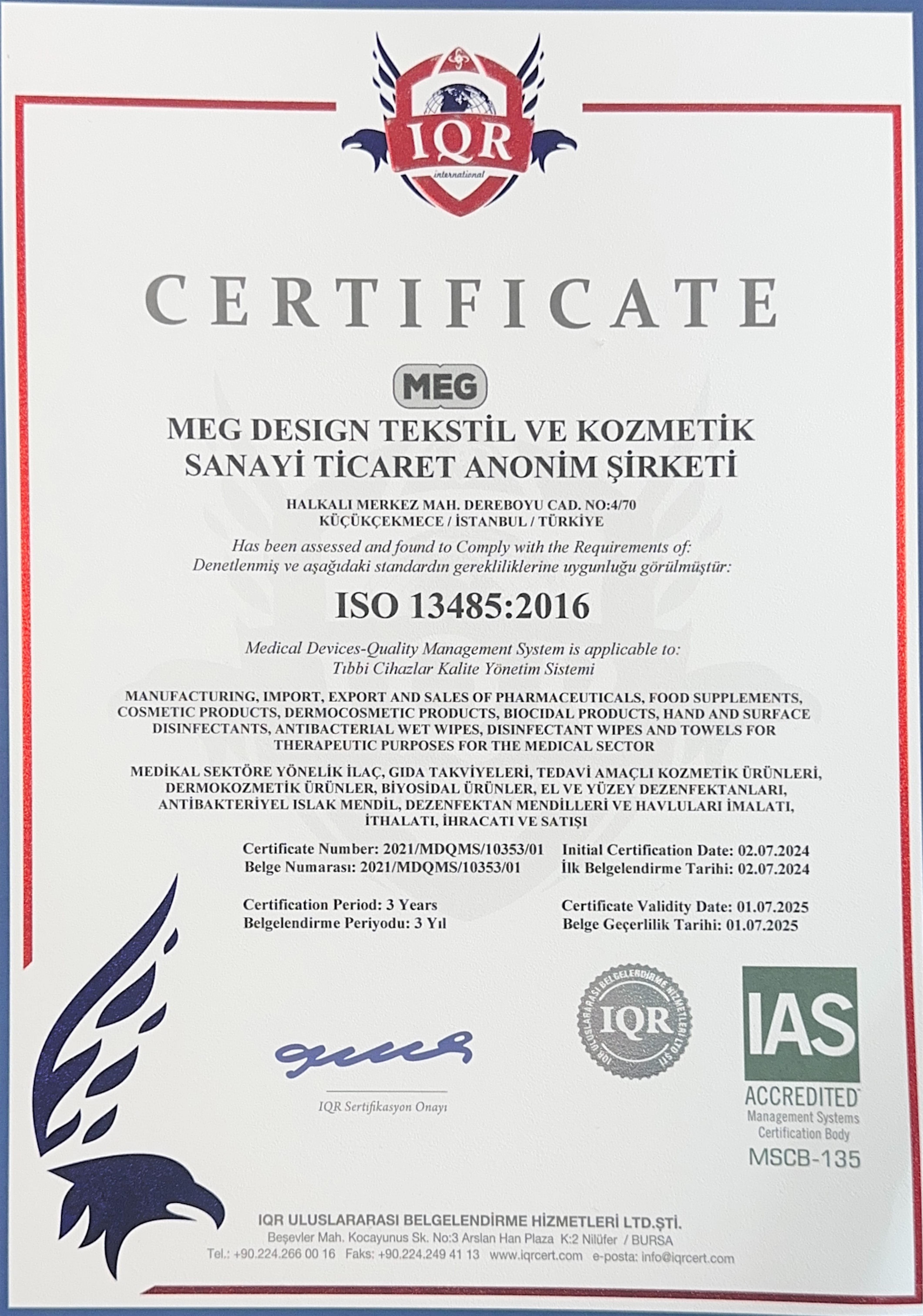 Certificate 3